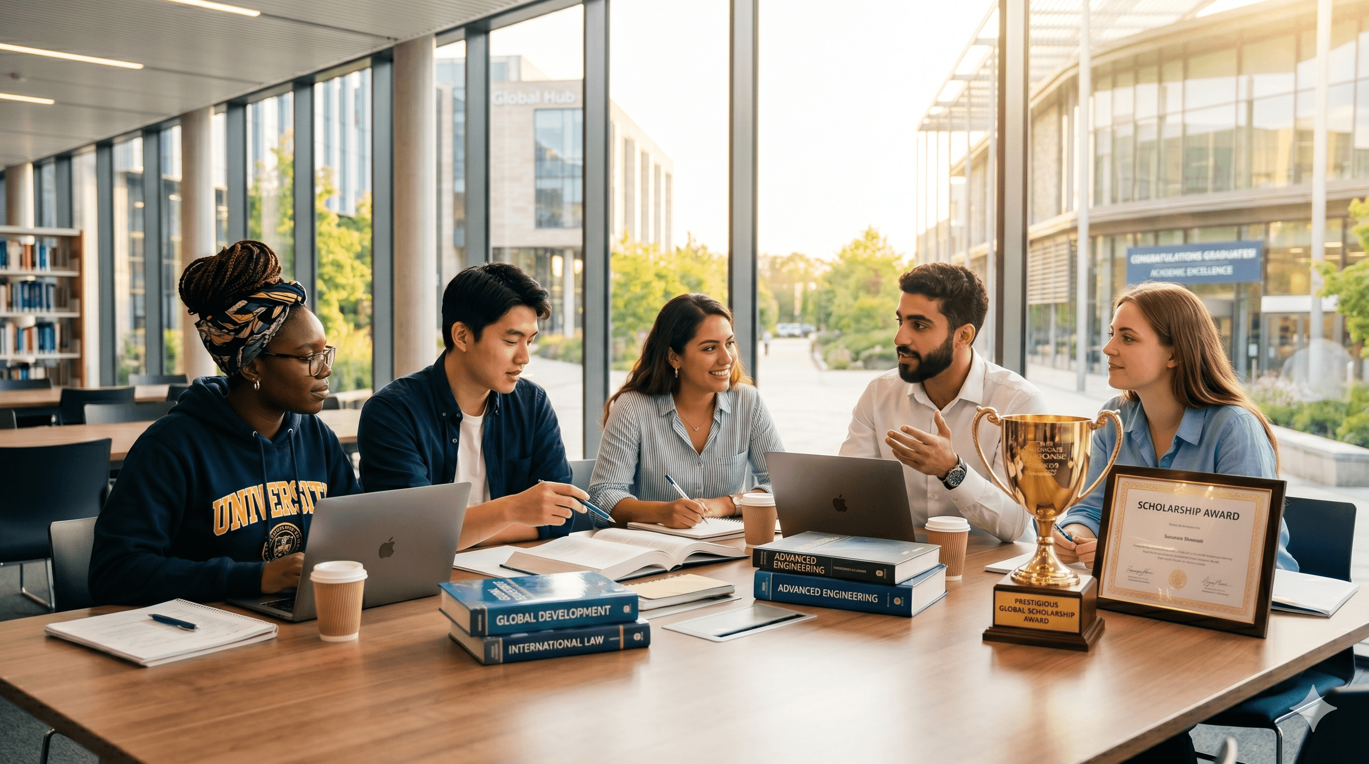Engaging university lecture in a modern amphitheater classroom