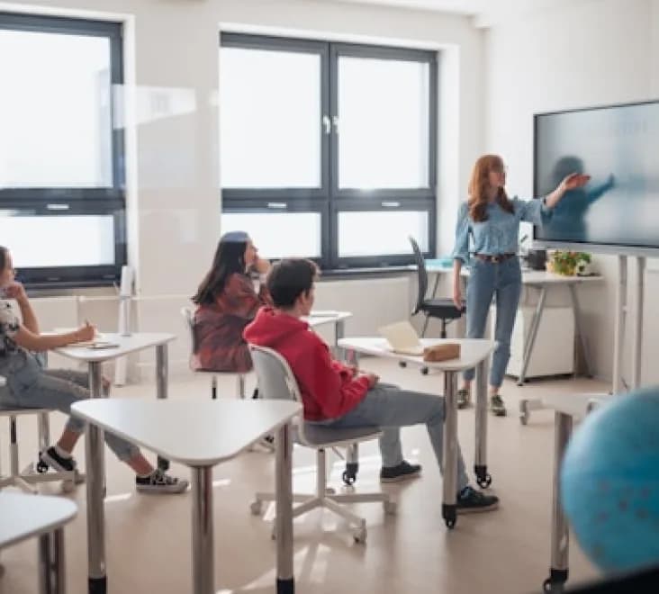 Students studying together